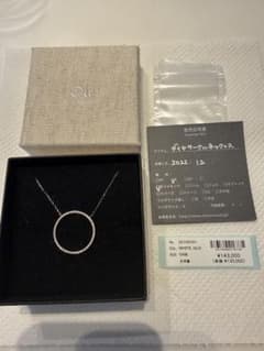 Ou ダイヤサークルネックレス 美品 - メルカリ