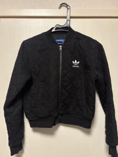 adidas キルティングジャケット ブラックのサムネイル
