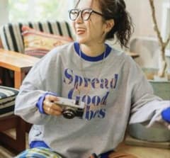 ニコアンド Misayo リメイクライクプルオーバー 杢グレーbe with Mのサムネイル