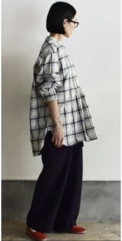Outil CHEMISIER CORSIER インディゴチェック