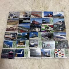 電車カード類　テレフォンカード　使用済み トレイン 30枚まとめ売り