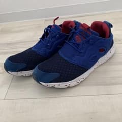 Reebok スニーカー ブルー×レッド スプラッターソールのサムネイル