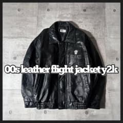 00s patchwork leather flight jacket y2k - メルカリ