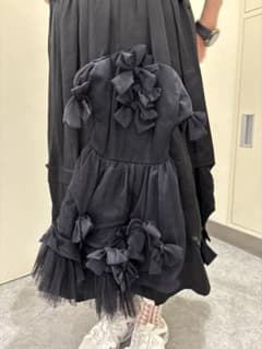 ④COMME des GARCONS サテン チュールドール、リボン付スカート ④COMME des GARCONS サテン チュールドール、リボン付スカート - メルカリ