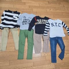 BREEZE等　キッズ トップス パンツ 8点セット まとめ売りのサムネイル