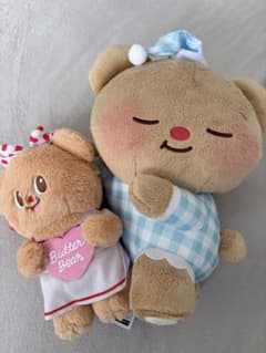 バターベア すやすやおやすみBIGぬいぐるみ＆ぬいぐるみポーチのサムネイル