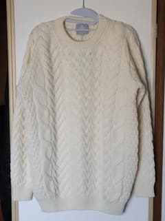 ARAN WOOLLEN MILLS セーター 白 M B689 - メルカリ