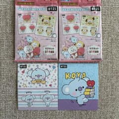 BT21 Magnet Collection Gum and KOYA Magnet Sheet 2-Piece Set