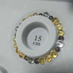 ぉだじーさん専用 ブレス シトリン×スモーキー×水晶のサムネイル
