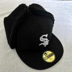 New Era White Sox 59FIFTY ボアキャップ 黒のサムネイル