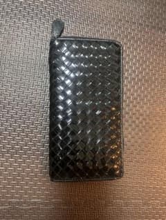 BOTTEGA VENETA イントレチャート 長財布 ブラックのサムネイル