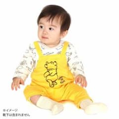 【ご購入者決定・mm様専用】プーさんオーバーオール風ロンパースのサムネイル