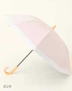 SUN BARRIER 100　(サンバリア)　長傘/コンビ/ピンク(竹手元) サンバリア100 長傘 Sサイズ / コンビmoku ピンク 完全遮光日傘