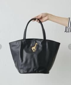 イアパピヨネ×ブルックリンチャーム コラボ ラウンドトートバッグ 本革 