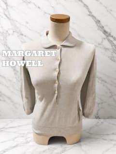 英国製コラボMARGARETHOWELLマーガレットハウエル春夏ニットポロシャツのサムネイル