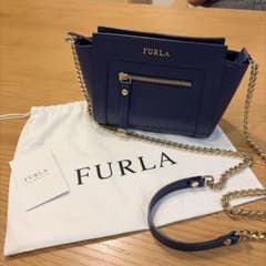 FURLA ネイビー ミニショルダーバッグのサムネイル