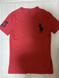 【美品】ポロラルフローレン ビッグポニー Tシャツ 赤 メンズS 170/92Aのサムネイル
