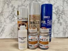油性ニススプレー、ミッチャクロン等の塗料6点セットのサムネイル