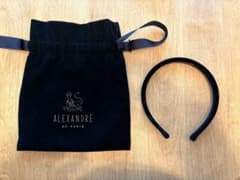 ⭐︎美品⭐︎アレクサンドルドゥパリ カチューシャ　サテン　ブラックのサムネイル