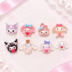 ネイルパーツ 3D マイメロ　クロミ　シナモン　サンリオキャラクター　8個セットのサムネイル