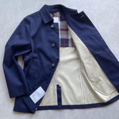 美品✨ マッキントッシュ ステンカラーコート ゴム引き ネイビー 40 撥