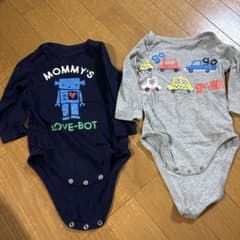 ロンパース2枚セット ロボット・車デザインのサムネイル