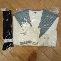 就実高校 夏制服 160A 新品未使用 未開封です。おまけ学校指定ソックス