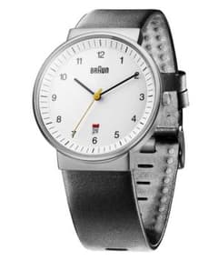 BRAUN アナログ腕時計 ホワイト文字盤 レザーベルトBN0032WHBKG - メルカリ