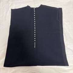 【美品】Ballsey パール フレンチスリーブ ワンピース ライトブルー SALE ◇ D1921 白襟 パールボタン 前開き フレンチスリーブ フレア