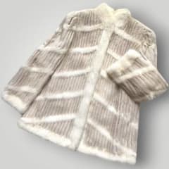 本毛皮☆サファイアミンク パールミンク デザイン MINK ファーコート