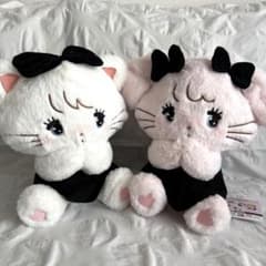 mikko BLACK RIBBON BIGぬいぐるみ2種 ムース キャミー