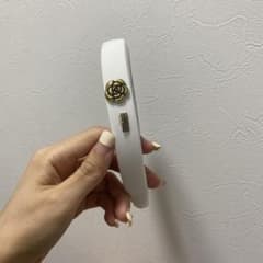 ホワイト ヘアバンド ローズモチーフのサムネイル