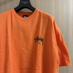 STUSSY GUAM Tシャツ XL ステューシー オレンジ ビッグロゴ - メルカリ