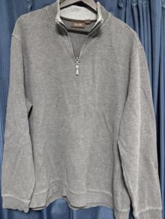 Tasso Elba ハーフジップ グレー XXL 古着のサムネイル