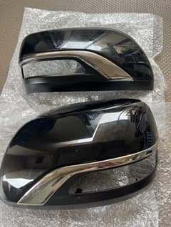トヨタプラド150後期ドアミラーカバー 左右セット ブラック×メッキのサムネイル