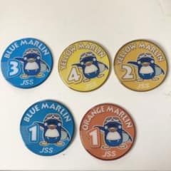 スイミングワッペン5個のサムネイル