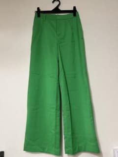 DIVIDED H&M グリーン ワイドパンツ Sのサムネイル