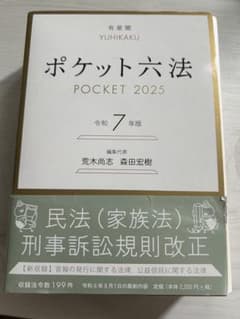 ポケット六法 令和7年版 有斐閣 2025のサムネイル