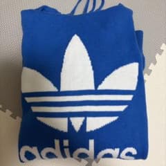 adidas originals 薄手ニットパーカー - メルカリ