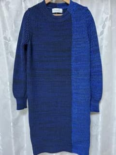 LE CIEL BLEU ブルー綺麗系ニットワンピース値下げ　6000→4500のサムネイル