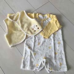 未使用☆コムサ☆ロンパース☆size７０☆ベストセットのサムネイル