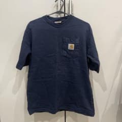 Carhartt ネイビー 半袖シャツ ポケット付きのサムネイル