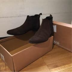 asos サイドゴアブーツ チェルシーブーツ ブラウンスウェードのサムネイル