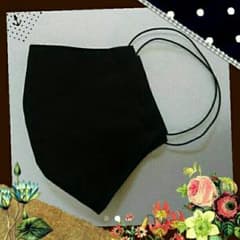 子供サイズのマスク(黒) １枚のサムネイル