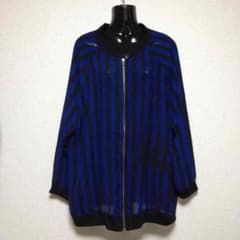 新品 シースルー ストライプ柄アウターのサムネイル