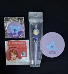 BTS RM KOYA ボールペン　缶バッジ　コースター　4点セットのサムネイル