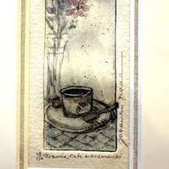 【ジョアン・アイザック】France, Café &、フランス☆カフェとアネモネ ジョアン・アイザック】France, Café &、フランス☆カフェとアネモネ