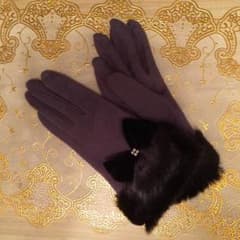 【お値下げ】手袋  リボン付きのサムネイル