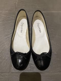 repetto レペット バレエシューズ 38 24 黒 - メルカリ