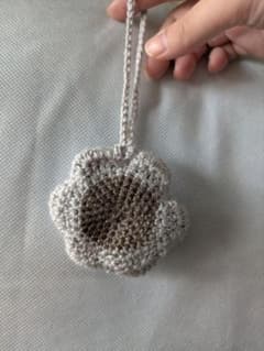 ハンドメイド お花のボトル、カップホルダー ネットバッグ 収納型　2個セットのサムネイル